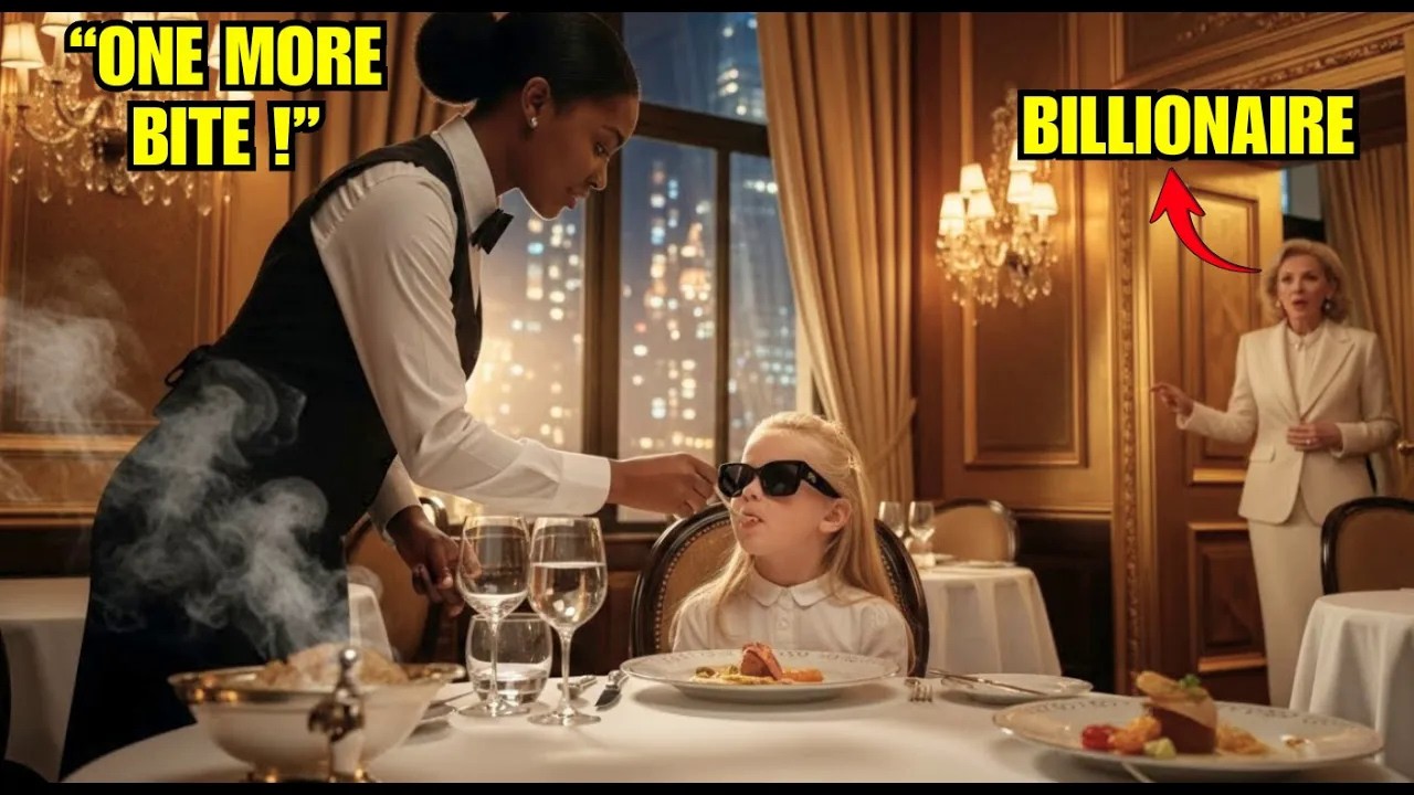 Billionaire Sees Black Server Gently Feeding Her Blind Daughter – What She Does Next Shocks Every
