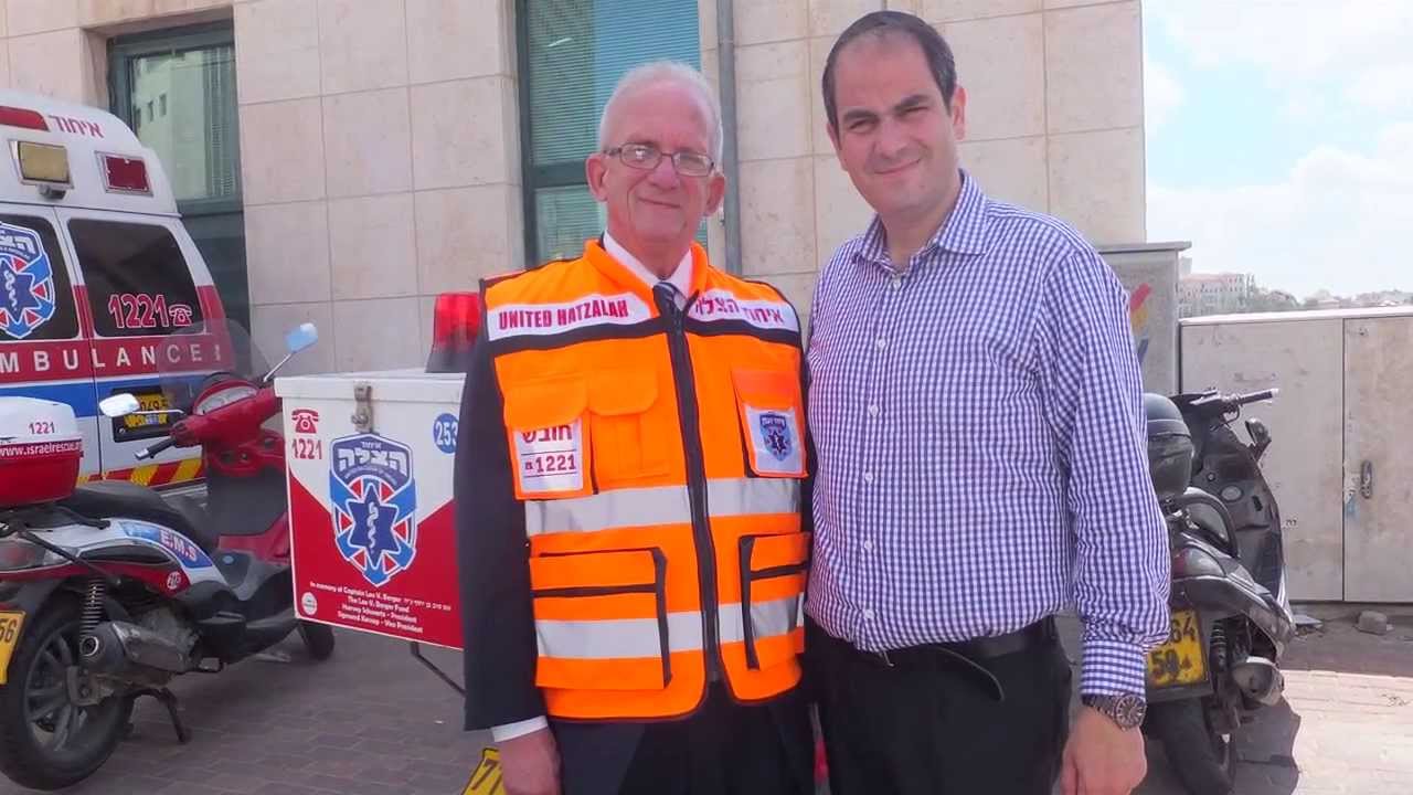 Former U.S. Congressman Howard Berman visits United Hatzalah headquarters in Jerusalem