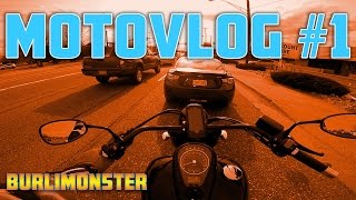 Jerk BRZ cut me OFF!! - Burlimonster&#39;s MotoVlog #1