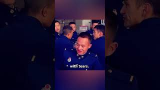 This Firefighter Froze When He Saw His Family After a Year Apart