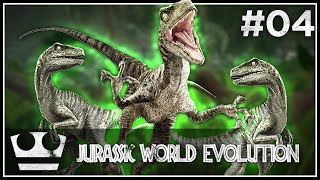 Nový výběh s VELOCIRAPTORY! JURASSIC WORLD EVOLUTION #04 [ 4K ]