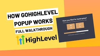 How GoHighLevel Popup Works - Popup Tips & Tricks | GoHighLevel Popup Tutorial