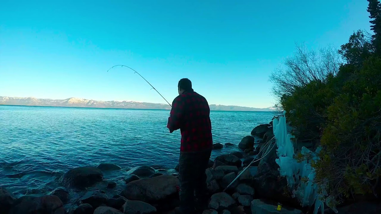 1st Time Fishing Lake Tahoe. Just One Small Trout! I'll be Back! YouTube