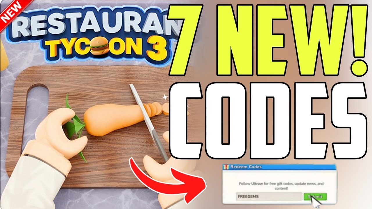 ⚠️NEW!! Update⚠️RESTAURANT TYCOON 3 ROBLOX CODES 2026 - RESTAURANT TYCOON 3 CODES