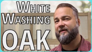 Whitewashing White Oak Wood Furniture - Hans Wegner Style - Danish - Midcentury Modern Home [0095]