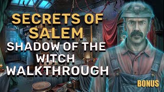 Secrets Of Salem 1 Shadow Of The Witch Bonus Walkthrough No Skips l @GAMZILLA-
