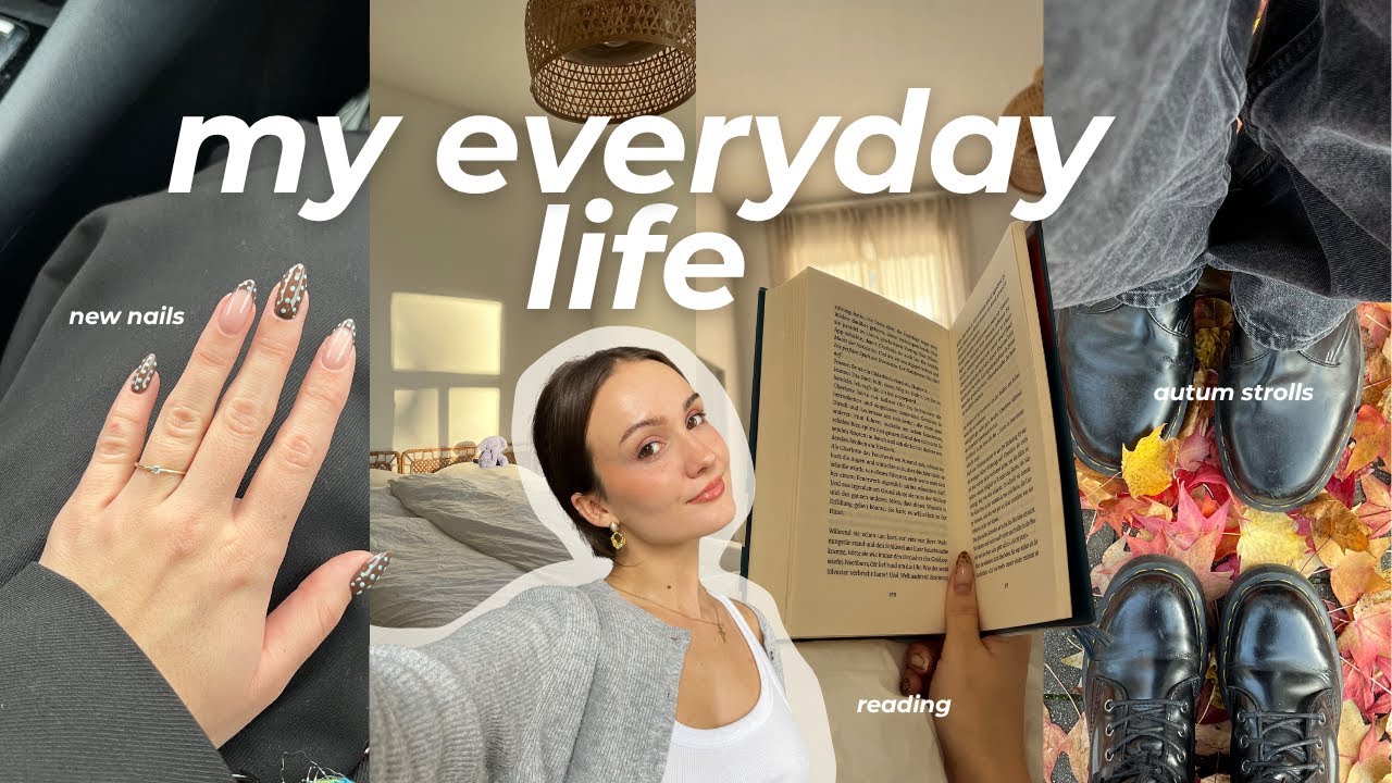 everyday life VLOG | staying at home, being productive, reading & fall strolls ⭐️🍂