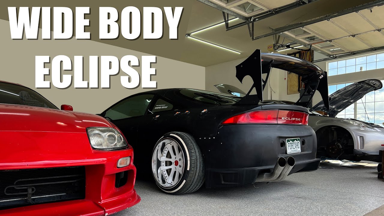 Cutting the WideBody Eclipse Side Skirts and Back Bumper