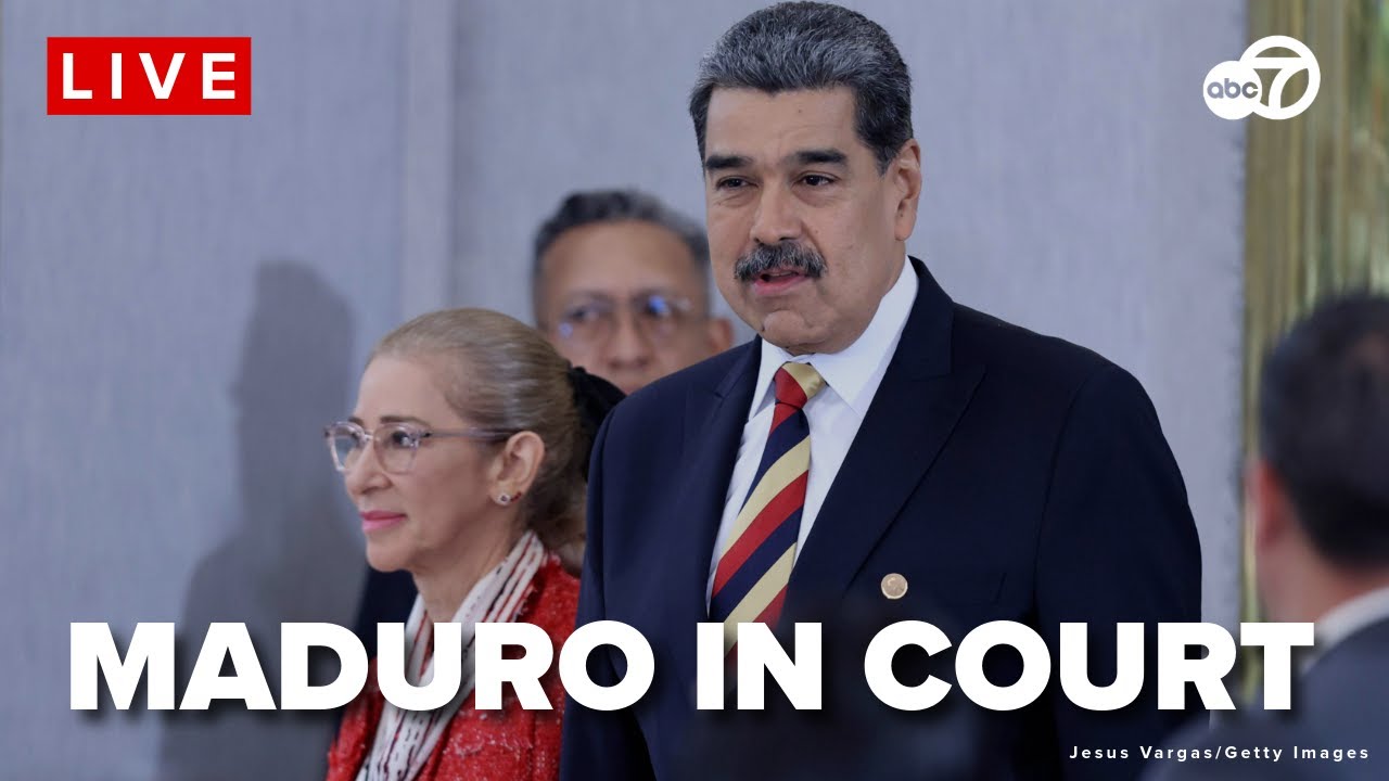 🔴LIVE STAKEOUT: Venezuelan President Nicolás Maduro due in court