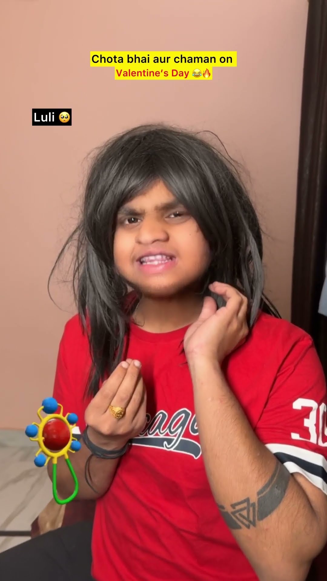 Chaman aur chota bhai on valentine day ??| Indian family #shorts #chotabhai #valentinesday