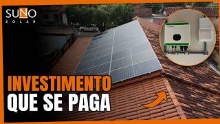 Investimento em Energia Solar: Projeto Real com 18 Placas