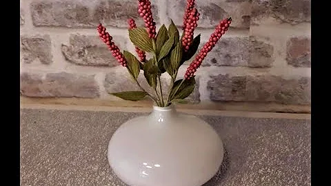 🌼DIY - ВЕТКА С ЯГОДАМИ - ИЛЕКС  ...