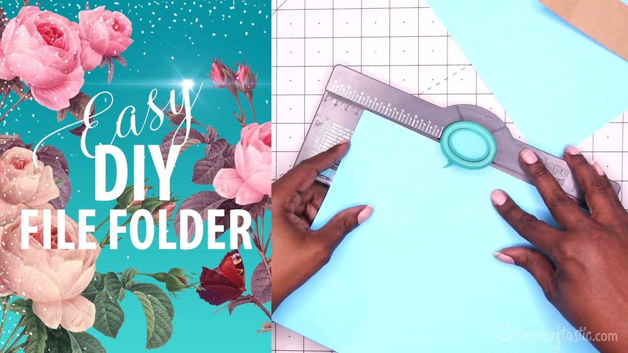How To Make Any Color File Folder With & Without an Envelope Punch
