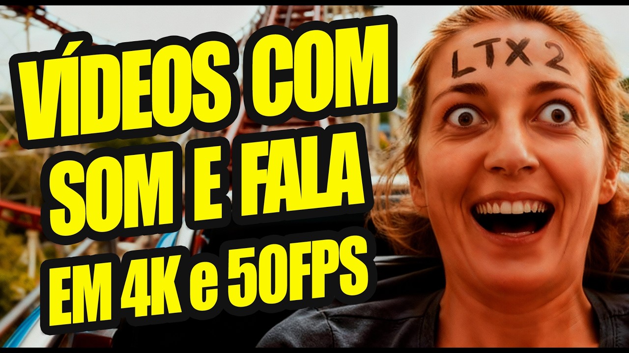 LTX 2 libera Nova IA (GRÁTIS, SEM CENSURA) para CRIAR VIDEOS com VOZ! Supera VEO 3 e SORA 2?