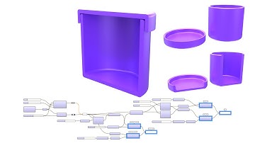 Simple Container for 3D Printing Rhinoceros and Grasshopper