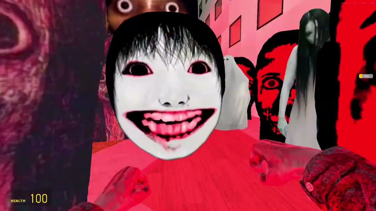 Obunga And Red Skull Nextbots Hunted Me Inside The Building 😈😱 (Garry's Mod) 