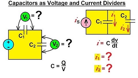 Electrical Engineering: Ch 6: Capacitors (19 of 26) Capacitors as Voltage & Current Dividers
