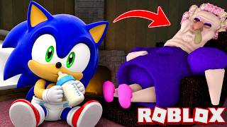 Sonic Played Grumpy Gran Obby in Roblox