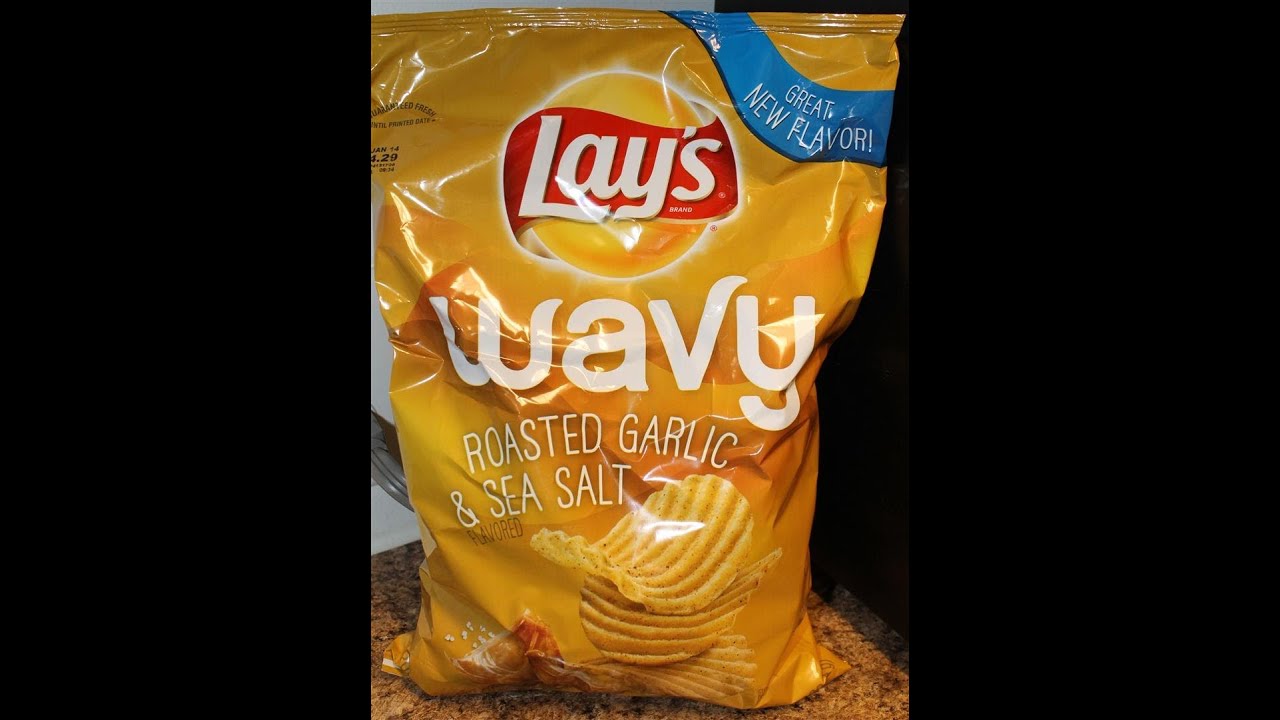 Lay's Roasted Garlic & Sea Salt Review YouTube