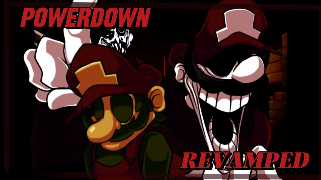 POWERDOWN WITH LYRICS REVAMPED | MARIO MADNESS V2 WITH LYRICS