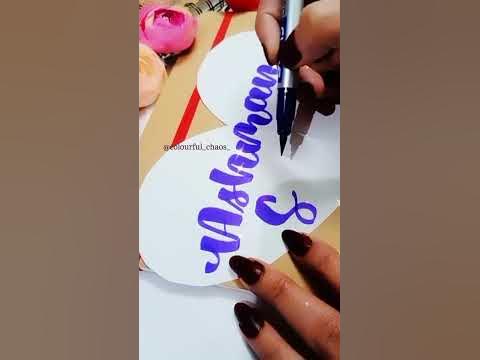 Couple names writing|Doms brush pen#lettering#shorts#doms#domsbrushpens