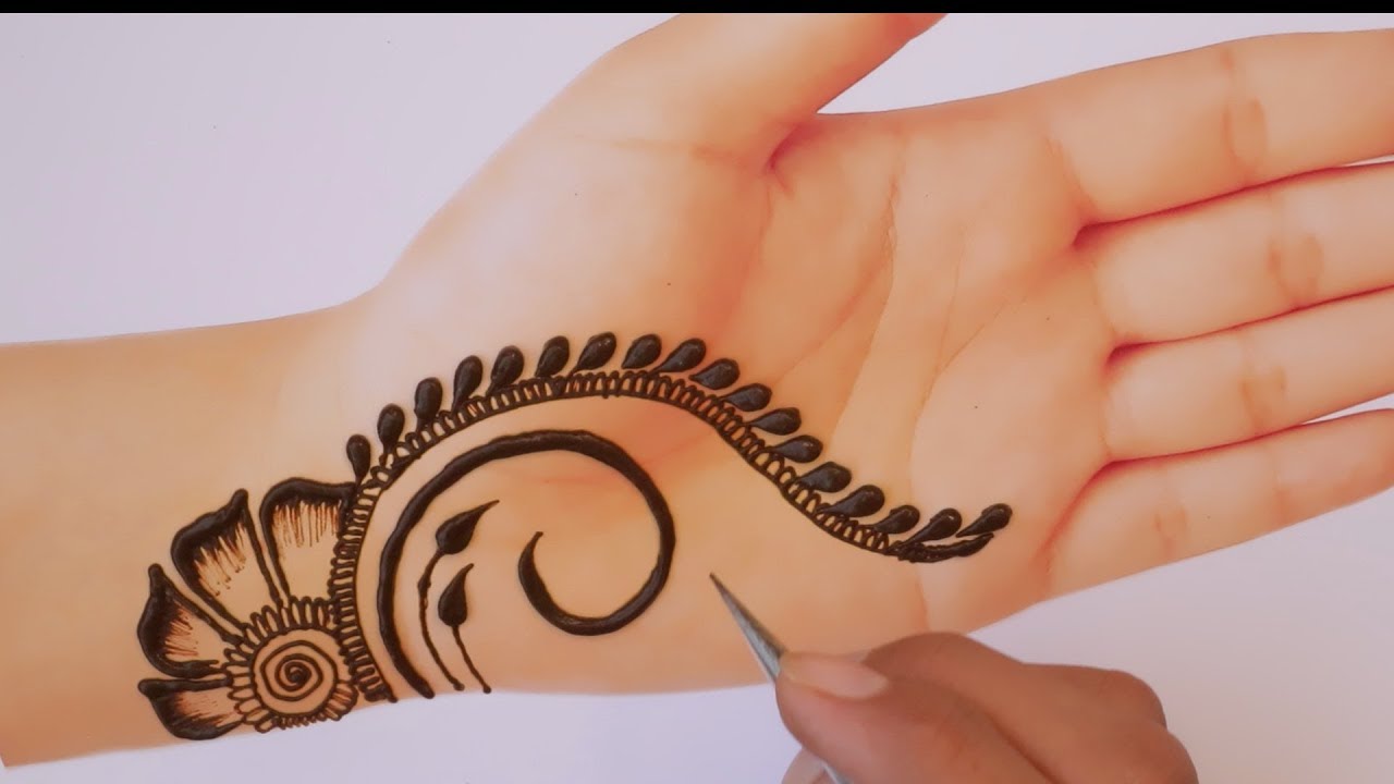 Stylish Simple Mehndi Design For Hands Easy Mehendi Design Front