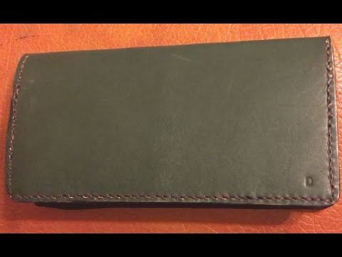 아들 수표 가죽 커버 만들기 / Check Book leather cover for my Son