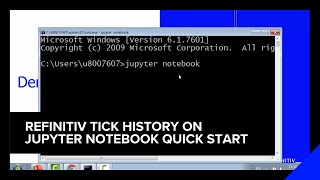 Refinitiv Tick History on Jupyter Notebook Quick Start | Refinitiv Developers