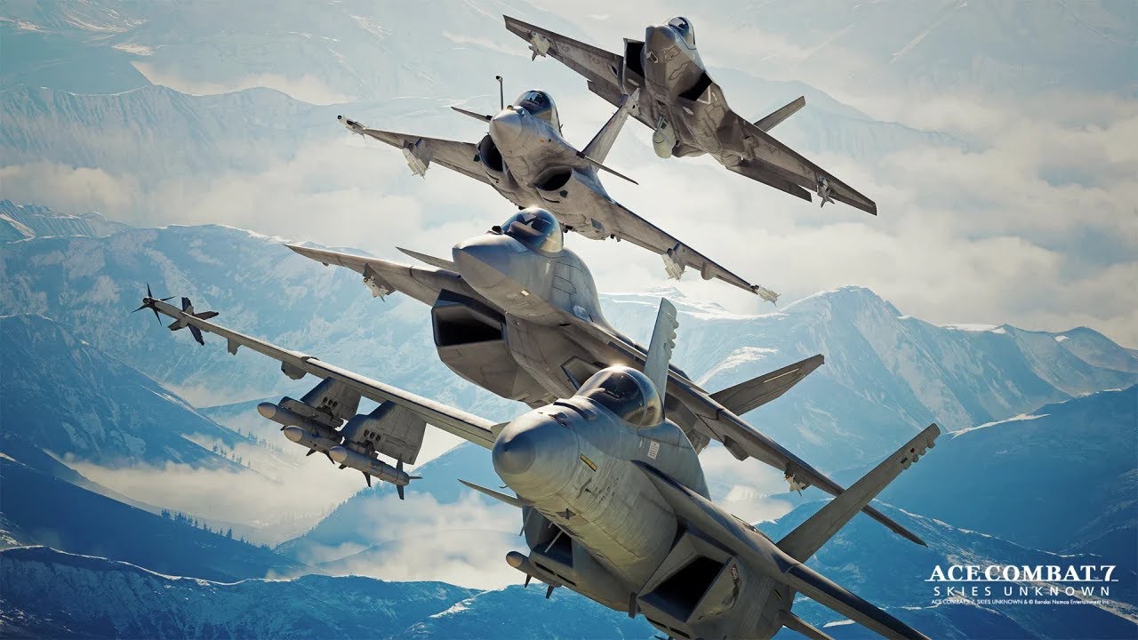 ACE COMBAT 7 SKIES UNKNOWN PS5 4K - TREINAMENTO COM O NOVO AVIÃO - CAÇA  ULTRASSÔNICO 