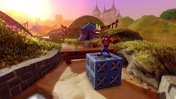 Crash Bandicoot idle animation glitch (read description)