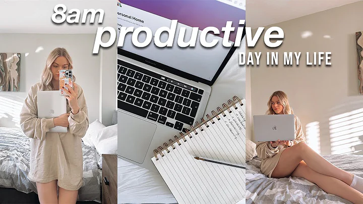 8am productive day in my life  working from home, ...