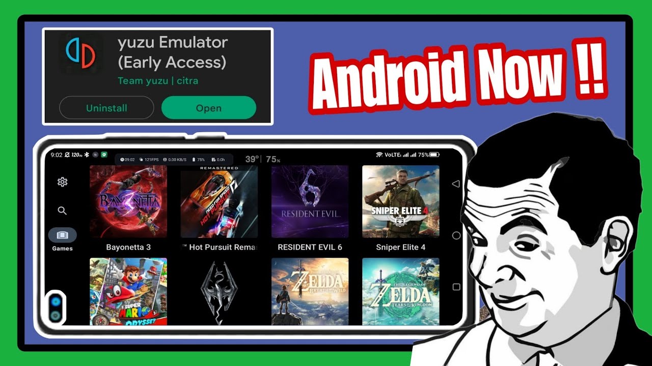Nintendo Switch Emulator Now On ANDROID! YUZU On Google Play Store! 