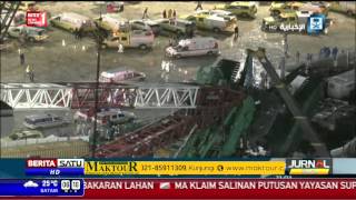 Sebuah Crane Terjatuh di Masjidil Haram Menimpa Jemaah Haji