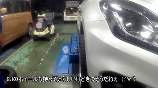 4穴から５穴へタイヤ組み換え