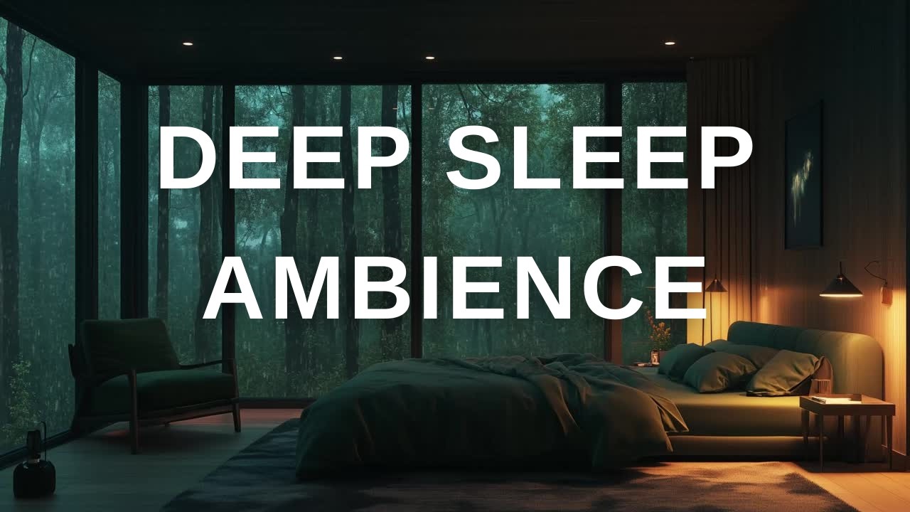 Heavy Rain in a Cozy Bedroom 🌧️ Deep Sleep & Stop Overthinking (12 Hours)
