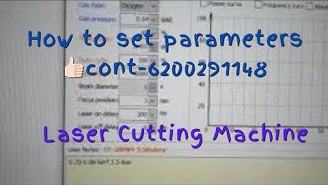 How to Set Parameter Laser Cutting Machine. #onlineclasses #ncstudio #cypcut #autocad #bystronic