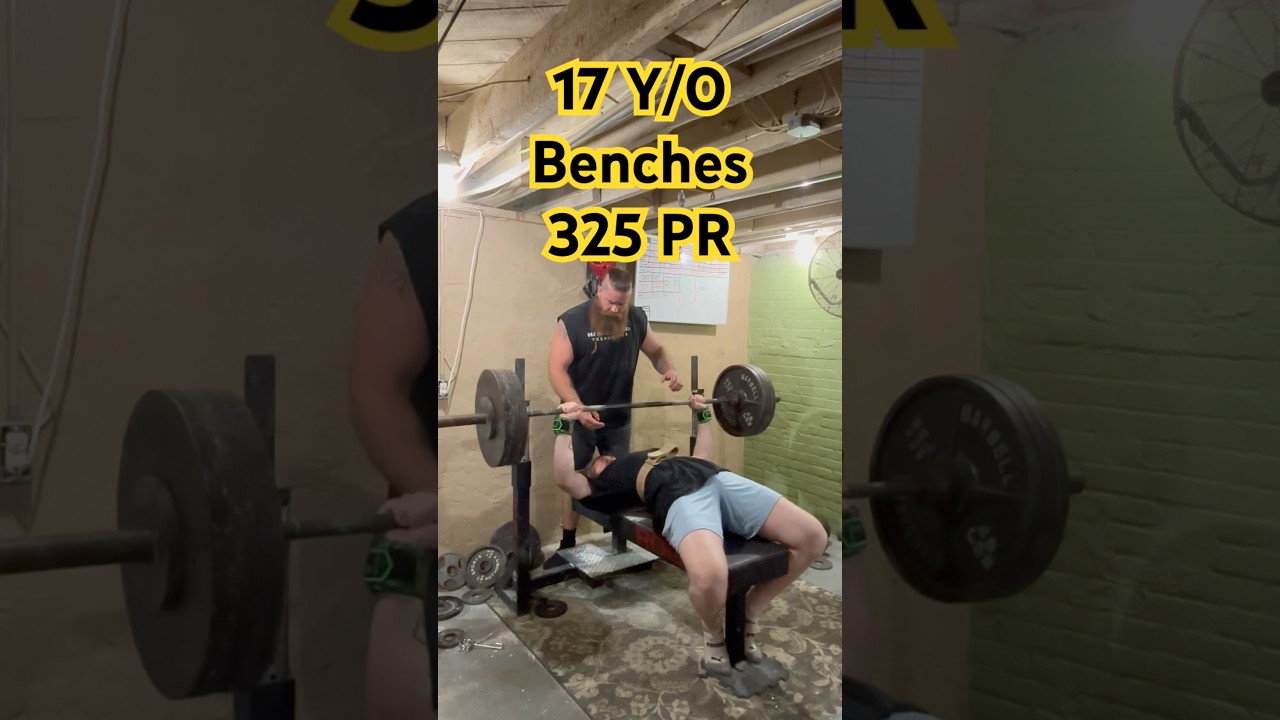 17 Year Old Hunter Benches 325 Pounds PR 