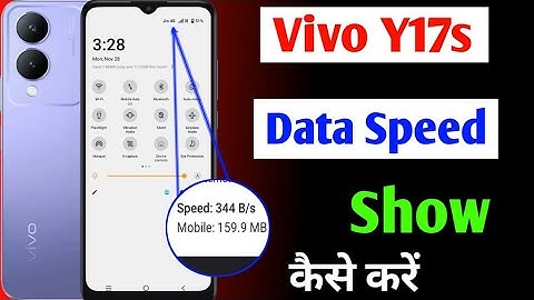 vivo y17s net speed show/Vivo y17s me net speed kaise dekhe/network speed setting