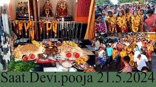 Gorabazar Saat devi pooja 21.5.2024 oor kodi pooja Shri Aandal Vaishnav Sabha  #mariammansongs