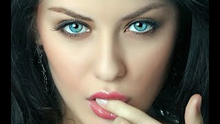 Beautiful Girls with Blue Eyes