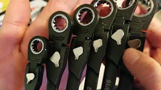 Flex-Head ratcheting Combination Wrenches on a Budget -- Four Sets Compared --Poor Man's Reviews