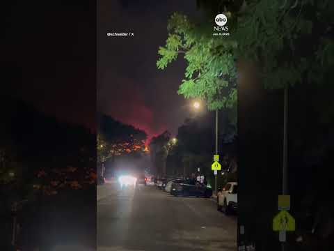 New fire erupts in LA's Hollywood Hills near Runyon Canyon