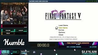 Final Fantasy V Pixel Remaster Speedrun -  Awesome Games Done Quick 2024