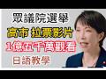 高市早苗 眾議院選舉影片 1億5千萬人次觀看 ( 一般日本新聞158) 老猴日語...