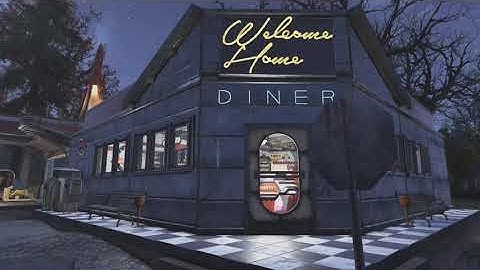 Fallout 76 Camp: Welcome Home Diner and Pit stop