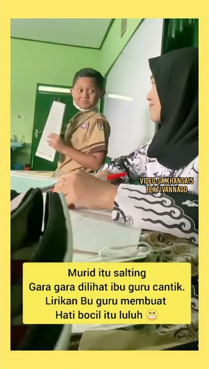 murid ini SALTING dilihatin bu guru cantik#inforeceh#infotainment