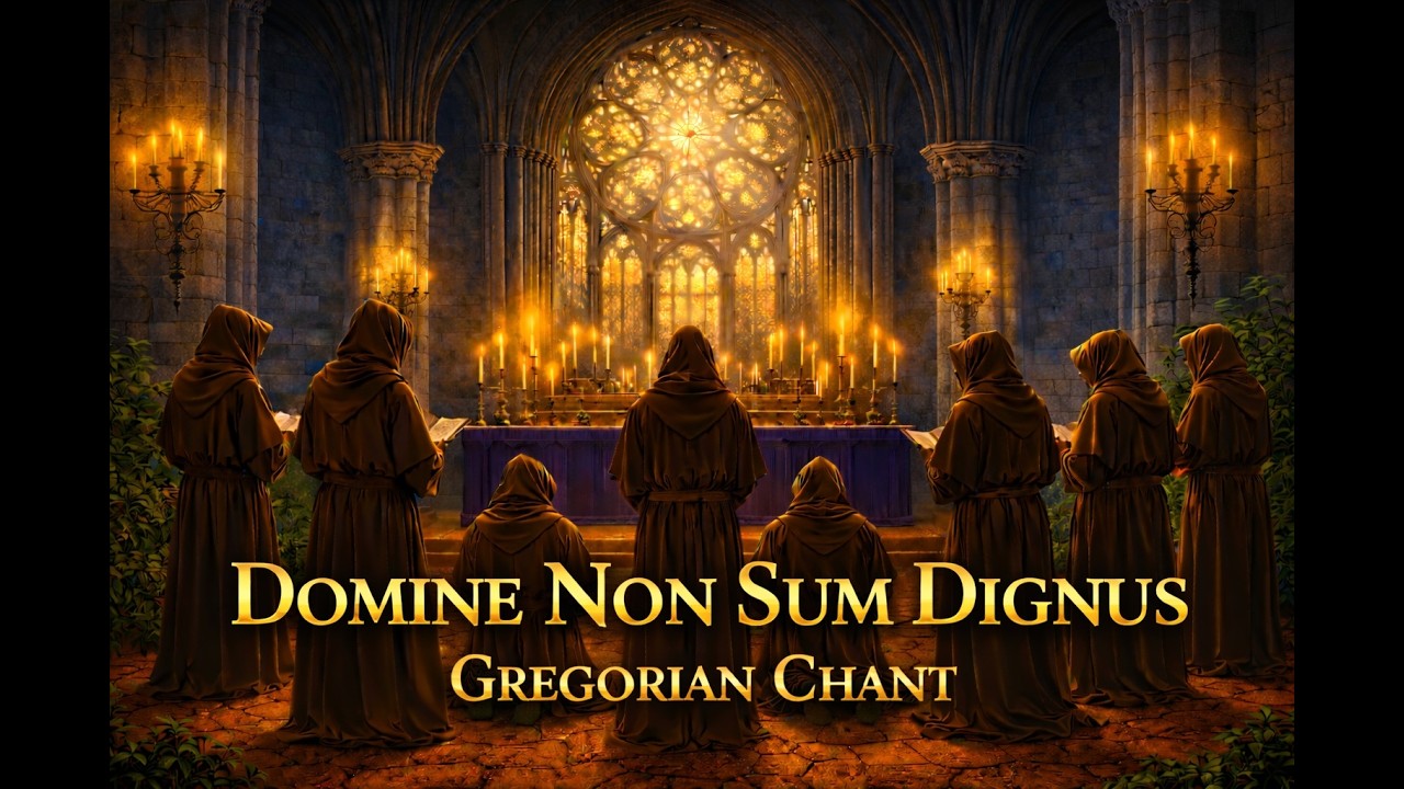 Gregorian Chant - Domine Non Sum Dignus 432Hz - Ancient Latin Prayer for Prayer, Humility, & Healing