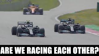 Hamilton Full Team Radio Before Letting Bottas By &quot;ARE WE RACING EACH OTHER?&quot; | F1 2021 Austrian GP