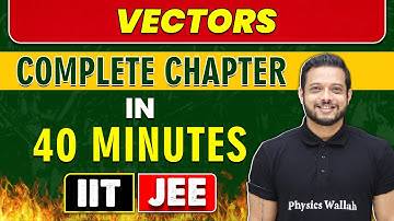 VECTORS | Mind Map Revision in 40 Minutes | Class 12th/JEE