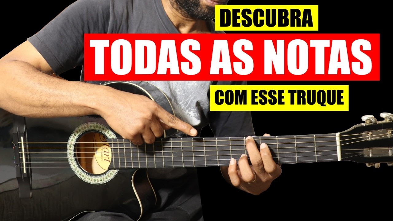 Esse Truque Simples Deixa TODAS AS NOTAS DO BRAÇO DO VIOLÃO Debaixo dos Seus Dedos - simples e fácil